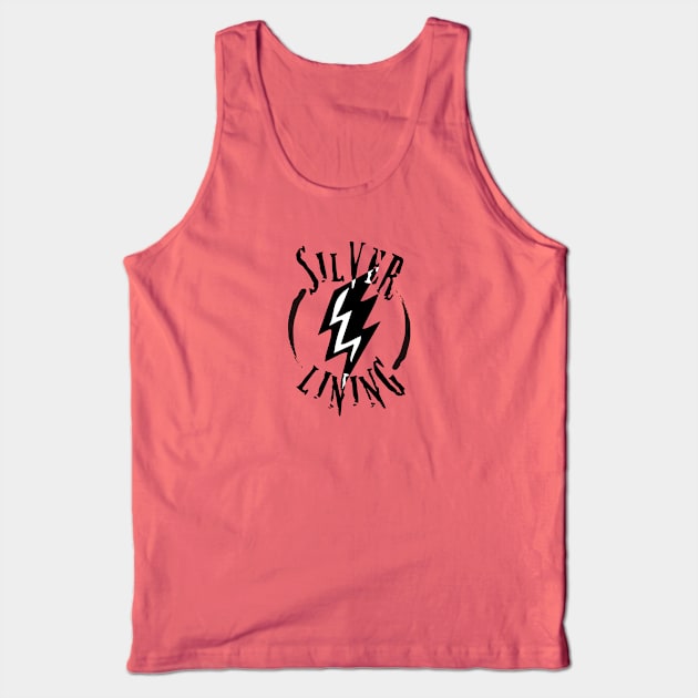 Silver Lining Motivation Idiom Design Tank Top by SATUELEVEN